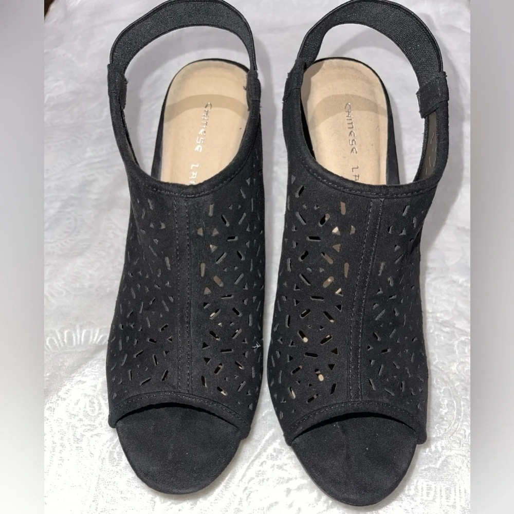 Chinese Laundry Z Midnight Dance Wedge Like New (Worn Once @ Sit-Down Event)